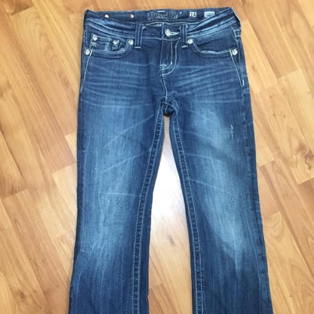 Miss Me Distressed Jeans with Bling Pockets